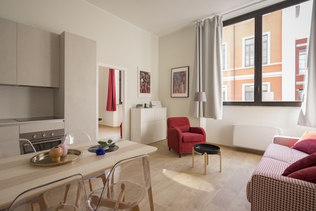 Modern living room rental